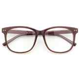 CGID CN81 Damen Herren Styler klassische Nerdbrille Streberbrille Pantobrille 80er Jahre Klarglas Fashion Oversized Nerd Geek Style