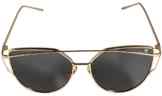 Cateye Sonnenbrille in gold / rosa verspiegelt UV400 retro vintage Katzenaugen Mode Fahsion Metallrahmen Sunglasses classic – Whatever®