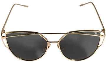 Cateye Sonnenbrille in gold / rosa verspiegelt UV400 retro vintage Katzenaugen Mode Fahsion Metallrahmen Sunglasses classic – Whatever®