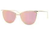 Cheapass Sonnenbrille Cat-Eye Gold Silber Rosé Verspiegelt Designer-Brille UV400 Metall Frauen Damen Mädchen