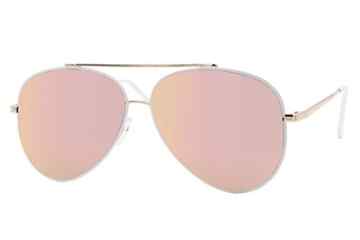 Cheapass Sonnenbrille Pilotenbrille Aviator Silber Gold Vespiegelt Damen Herren Variation
