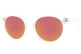 Cheapass Sonnenbrille Schwarz Blau Rund Verspiegelt Retro Unisex