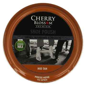 Cherry Blossom Traditionelle Schuh Politur 50ml Dose für Glatte Leder Schuhe Stiefel