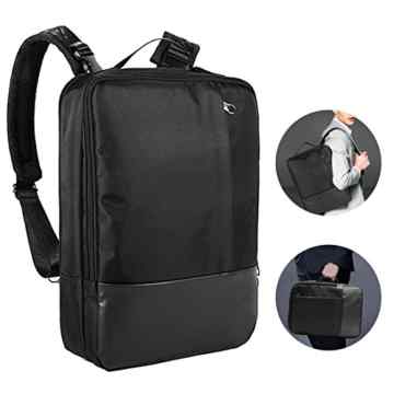 Computer Tasche, Schwarz Laptop Hülle, KKtick Notebook Tasche Multifunktionale Wasserfeste Aktentasche Sleeve Hülle Laptop Tasche Laptop Rucksack Tasche Messenger Bag