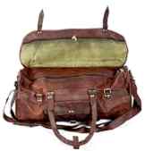 Cool Stuff Leder Reisetasche Handgepäck Umhängetasche Freizeittasche Sporttasche Weekender Geräumig Schnalle Vintage Elegant Schick Leder Damen Herren Braun