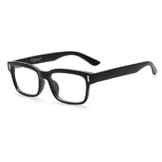 Cyxus Block blaues Licht [Transparent-Objektiv] Black Frame Vintage Brillen, Anti Glare Fatigue