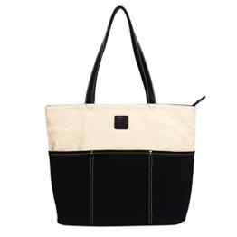 DCCN Canvas Shopper Damen Handtasche Einkaufstasche mit Große Kapazität 48*38*18cm