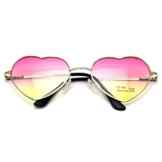 DDU(TM) 1 Stück Damen Metall Sonnenbrillen Nettes Herz-Form-Design Objektiv Outdoor Brillen