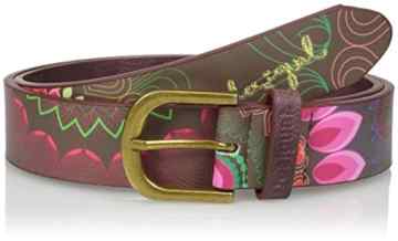 DESIGUAL, Damen Gürtel, Gürtel, Braun, Muster-Mix, Breite: 4 cm