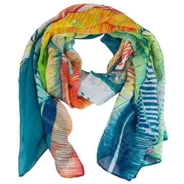 DESIGUAL Halstuch Pashmina Tuch FOULARD RECTANGLE TROPICAL FLY 72W9ED4/4100