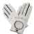 Damen Autohandschuhe, weiß / schwarz