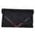 Damen Clutch Abendtasche Damentasche Handtasche Tasche in elegantem Design Schulterriemen Magnetverschluss Schwarz