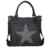 Damen FASHION Handtasche Sterne Canvas TOP TREND Tragetasche