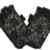Damen Kurze Halbfinger Handschuhe aus Blumenmuster Spitze