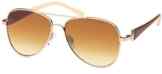 Damen Pilotenbrille Sonnenbrille mit Strass Steinen & lackierten Bügeln 70er Jahre Sunglasses Fliegerbrille
