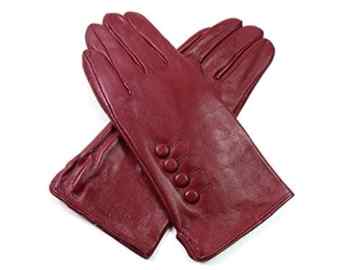 Damen Premium Qualität Luxus Super Weich Echtleder Handschuhe Pelzfutter Winter Warm