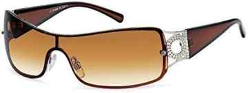 Damen Sonnen Monoscheiben Brille Sonnenbrillen Retro Aviator B551