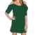 Damen V-Ausschnitt Chiffonkleid Party Sommerkleid Festliches Kleid A-Linie kalte Schulter