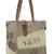 Damen Vintage Tasche Shopper Schultertasche Handtasche aus Canvas/Segeltuch mit Leder 1693 42x42x10 cm