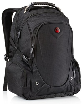 Der Edwardian Rucksack für Herren und Damen von Camden Gear. Schulrucksack – Laptoprucksack für die Schule – Laptop – Wandern. Wasserdicht, Top mit mehreren Fächern. Schwarz