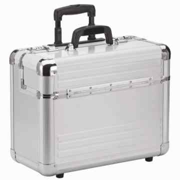 Dermata Aluminium Pilotenkoffer Trolley 46,5 cm Laptopfach