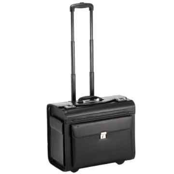 Dermata Business Pilotenkoffer auf Rollen XL 50 cm schwarz