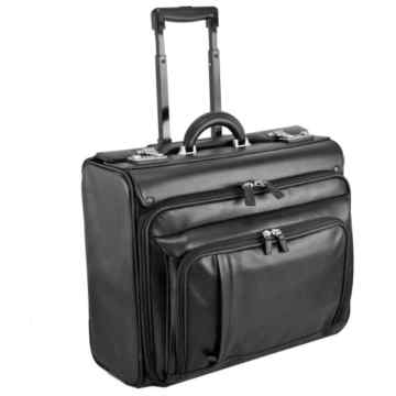 Dermata Pilotenkoffer Trolley II Leder 47 cm Laptopfach