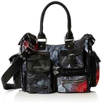 Desigual Damen London Medium Same Schultertaschen, 32×25.40×12 cm