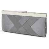 Distressed Damen Satin Clutch Abendtasche Schultertasche D9004 – viele Farben