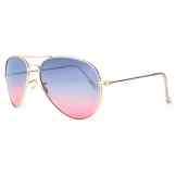 Distressed Flat Aviator Pilotenbrille Sonnenbrille Fliegerbrille 2250 – viele Farben