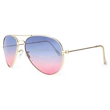 Distressed Flat Aviator Pilotenbrille Sonnenbrille Fliegerbrille 2250 – viele Farben