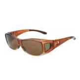 Duco Herren und Damen Sonnenbrille Polarisiert Unisex Brille Überbrille für Brillenträger Fit-over Polbrille