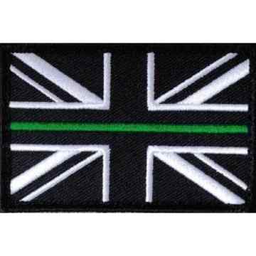 Dünn Grün Line Union Jack Klettverschluss verstärkte patch Klein Ambulance Rettungssanitäter