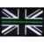 Dünn Grün Line Union Jack Klettverschluss verstärkte patch Klein Ambulance Rettungssanitäter