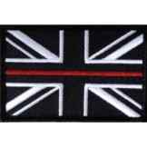 Dünn Rot Line Union Jack Klettverschluss verstärkte patch Klein Feuer Kämpfer