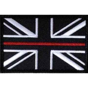 Dünn Rot Line Union Jack Klettverschluss verstärkte patch Klein Feuer Kämpfer