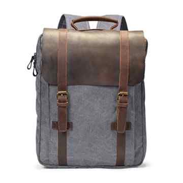 ECOSUSI Canvas Rucksack 15.6″ Laptoprucksack Schultasche Reisetasche Daypacks