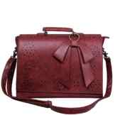 ECOSUSI Vintage Damen Schultasche Arbeitstasche Aktentasche Laptoptasche 14″
