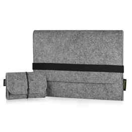 EasyAcc Macbook Air 13.3 Zoll Filz Sleeve Hülle Ultrabook Laptop Tasche für Apple Macbook Air 13 und vieles mehr (13.3 Zoll, Farbe: Grau, Größe: 340 mm x 240 mm x 8 mm)