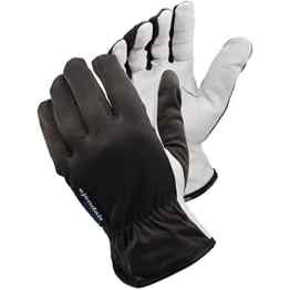 Ejendals Lederhandschuh Tegera 114, Größe 9, 1 Stück, schwarz / weiß, 114-9