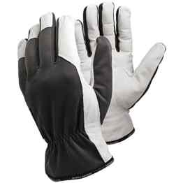 Ejendals Lederhandschuh Tegera 115, Größe 9, 1 Stück, grau / weiß, 115-9