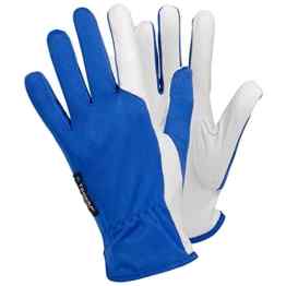 Ejendals Lederhandschuh Tegera 30, Größe 8, 1 Stück, blau / weiß, 30-8