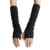 Eleery Damen Mädchen Winter lange elastische Halbfinger Handschuhe Fingerlose Handwärmer Sporthandschuhe