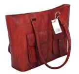 Elegante Damen Tasche Shopper „Nora“ aus Ziegenleder 40×27,5×12,5cm