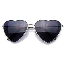 Emblem Eyewear – Premium Womens Niedlich Metallrahmen Herz Form Sonnenbrillen