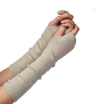 Enter the Complex® Classic Merino Armstulpen, weiche Feinstrick Armwärmer aus extra feiner Merino Wolle für Damen, fingerlos, Pulswärmer