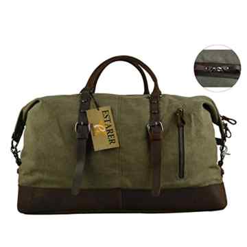 Estarer Weekender Handgepäck Reisetasche Sporttasche für Damen Herren Vintage Updated