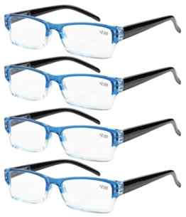 Eyekepper 4 stueck Federn-Scharnier Lesebrille, Sonne Lesebrille
