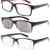 Eyekepper 5 stueck Klassische Federn-Scharnier Lesebrille, Sonne Lesebrille