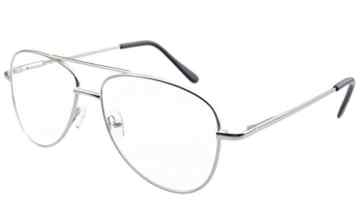 EyekepperFlieger Design Metallrahmen Federscharniere Brillen Silber